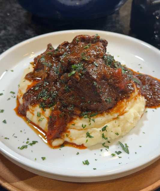 Slow-Cooked Chuck Roast with Red Wine and Gochujang - Easy Comfort Recipe